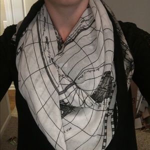 World map scarf